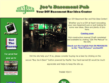 Tablet Screenshot of joesbasementpub.com